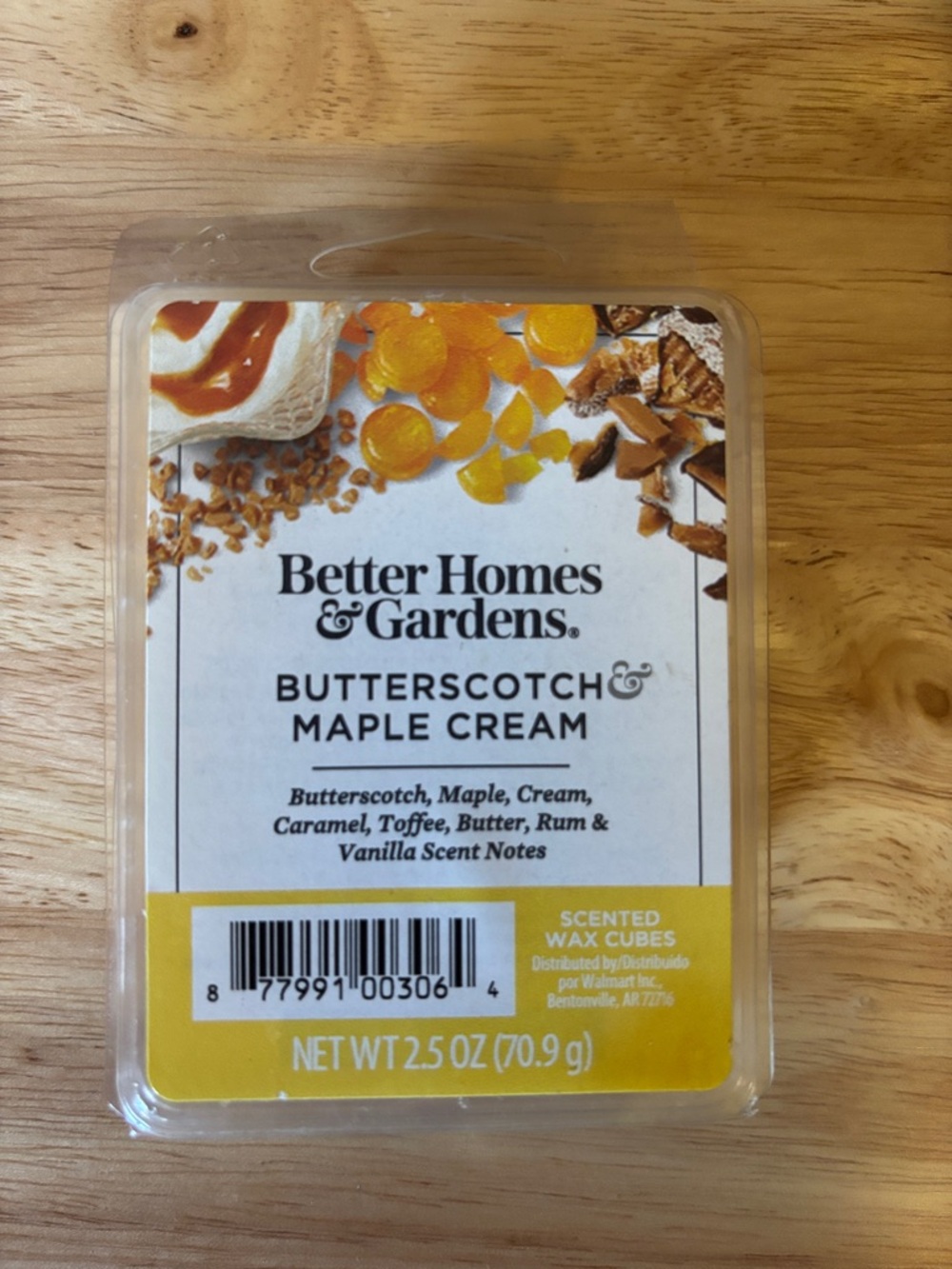 Better Homes & Gardens Butterscotch & Maple Cream Wax Cubes